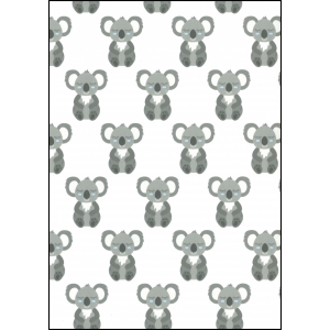 Fabulous World Behang Koala grijs en blauw 67108-2